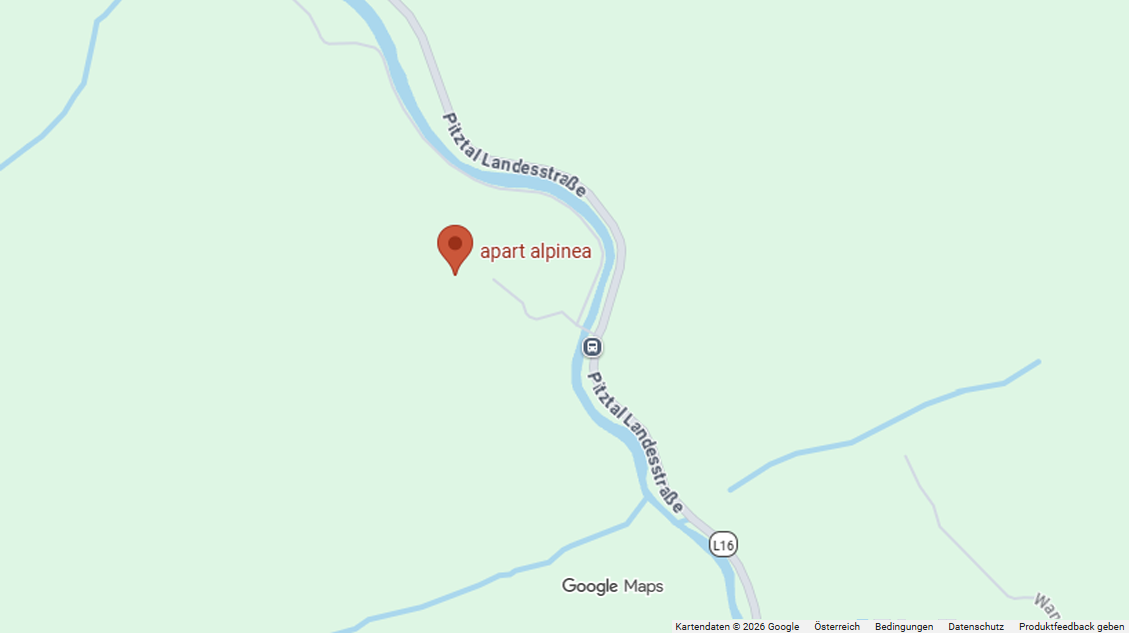 Kartenansicht von Apart Alpinea in Unterrain